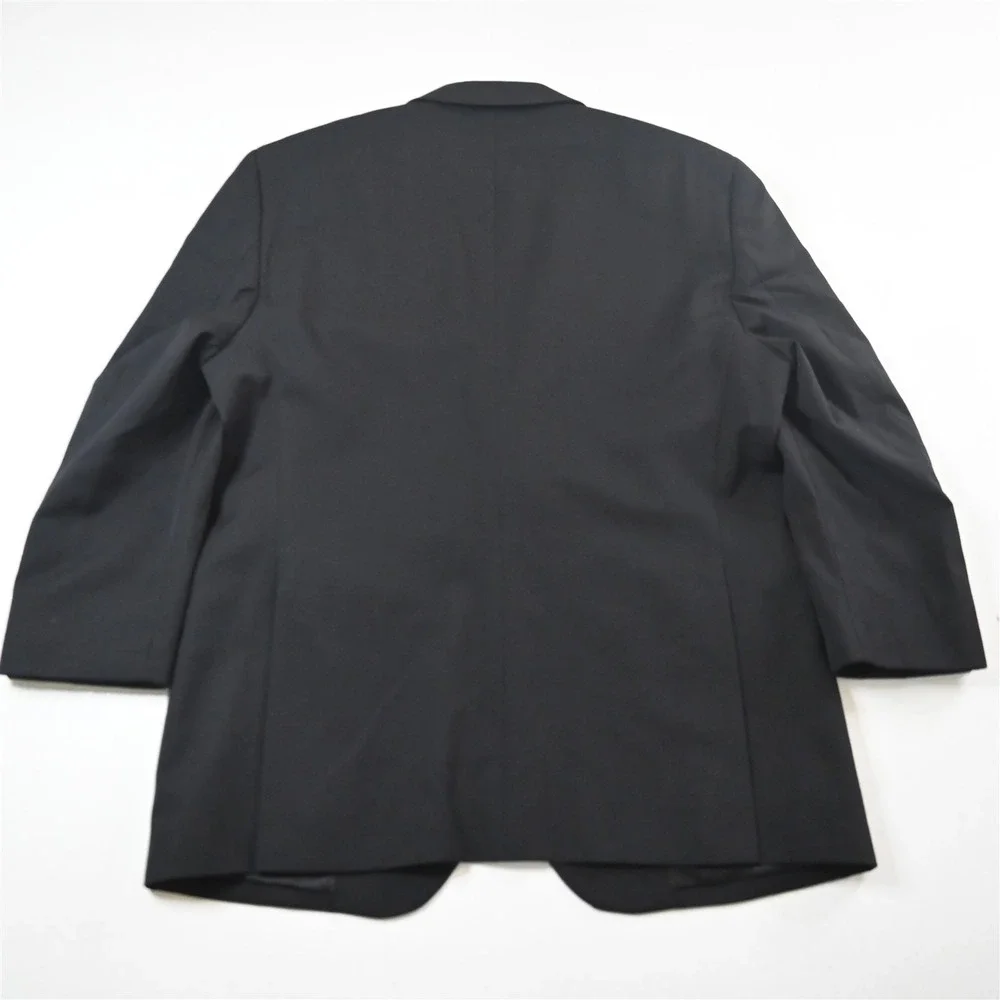 Pronto Uomo‎ 42S Black 100% Wool Mens Blazer Suit Jacket Sport Coat